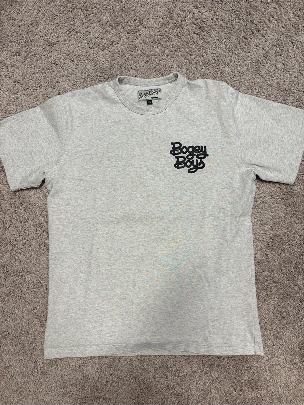 Bogey Boys Short Sleeve Crewneck T-Shirt in Heather Gray